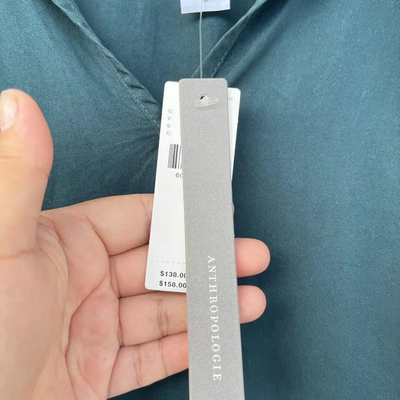 Anthro Amadi Glenn Peasant Sleeves Tiered Tunic MIDI Dress Large - Picture 6 of 15